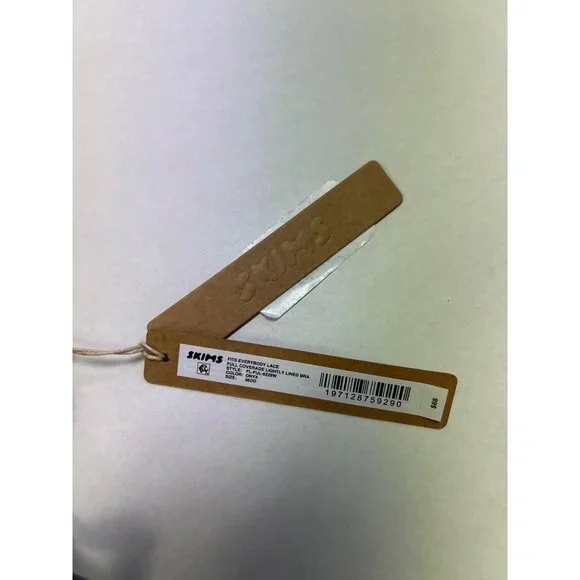 SKIMS Fits Everybody Lace Full Coverage Lightly Lined Bra Onyx Size 36DD NWT - Picture 5 of 6